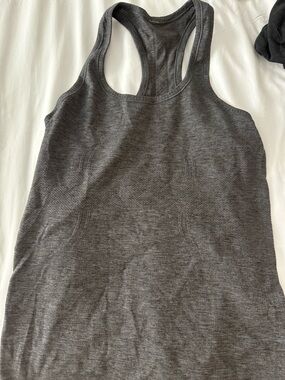 lululemon athletica Charcoal Gray Racerback Tank